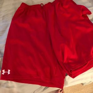 Red Under Armour Shorts